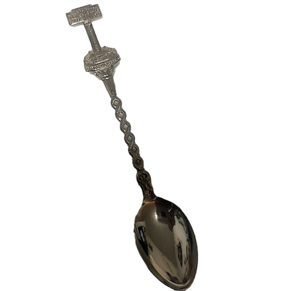 𝅺vtg Silver Plate Dawson Creek BC Canada Collectible Souvenir Spoon 5”